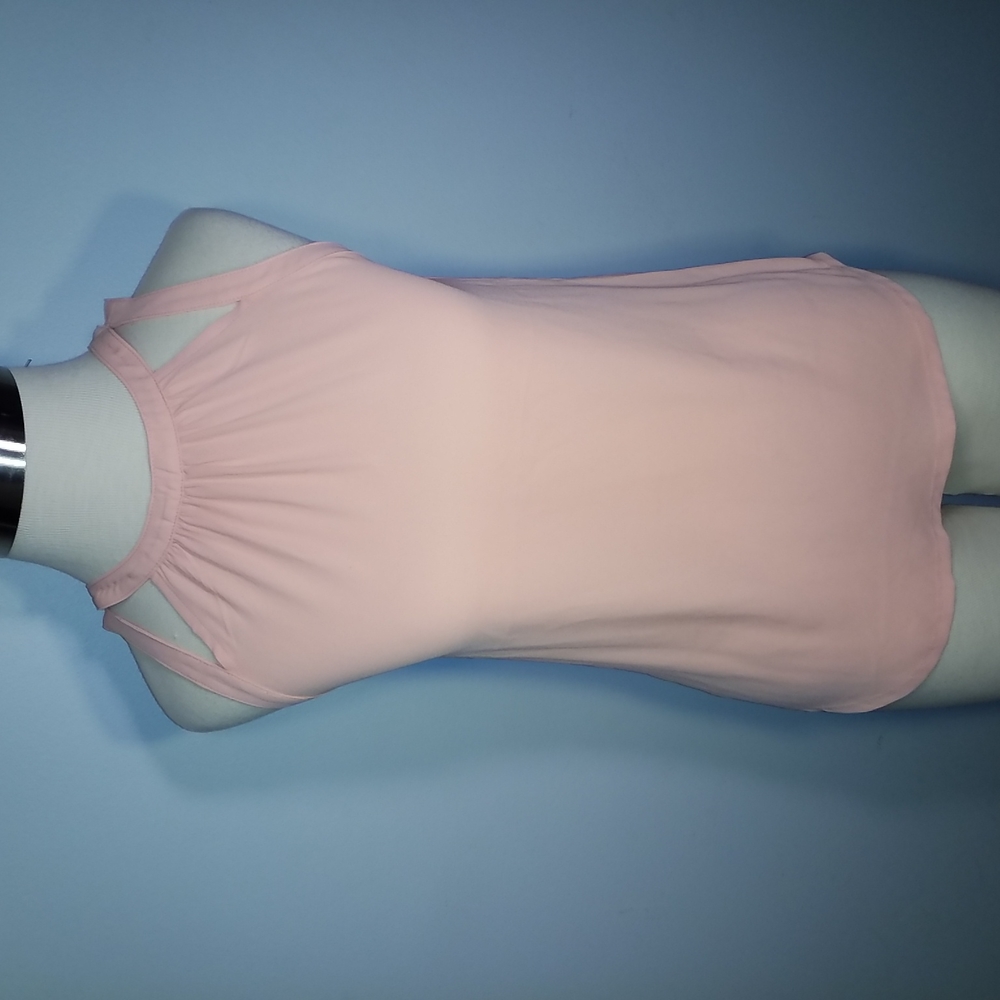 3/$25 EXPRESS TOP Sleeveless coral peach XS